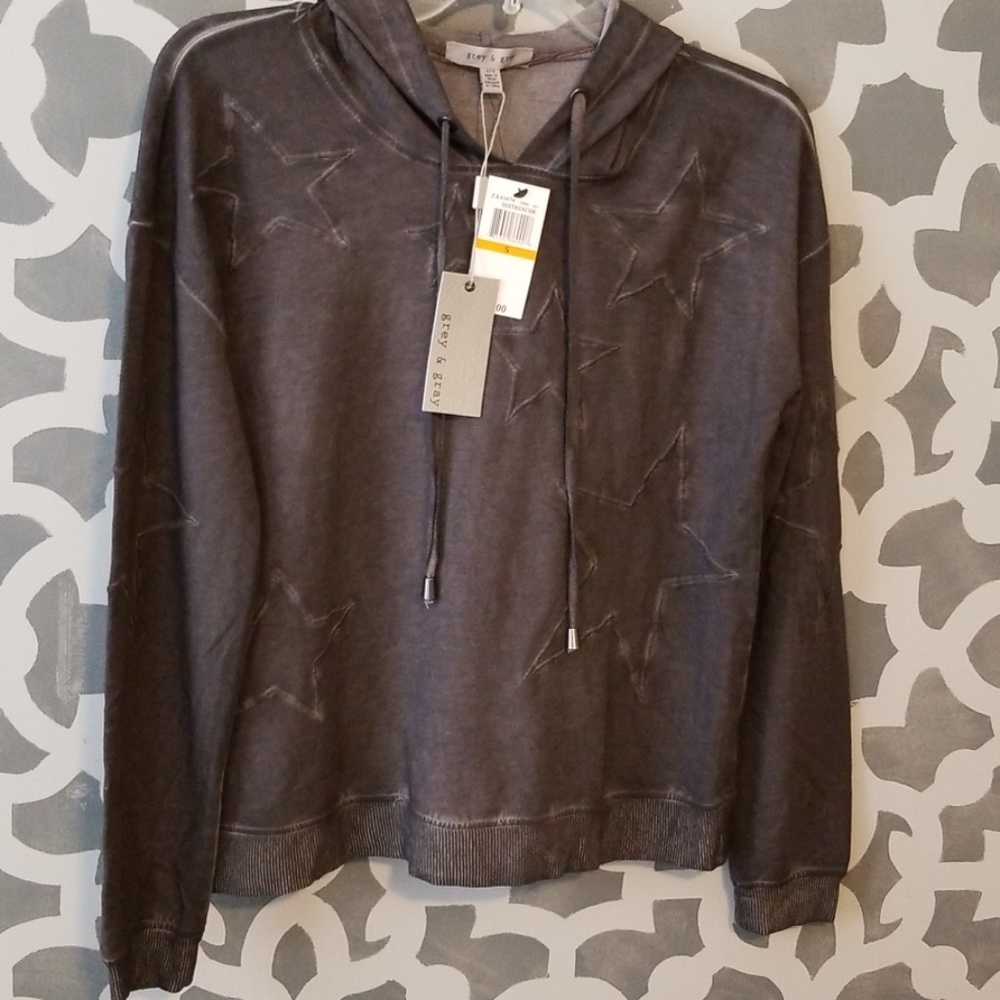 Grey & gray hoodie